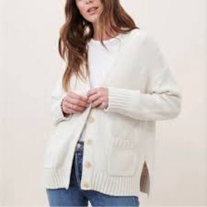 Jenni Kayne Cotton Blend Women's Cardigan Sweater Size M